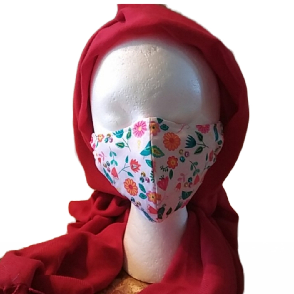 WOMEN’S “FLORA AND FAUNA” COTTON FACE MASK